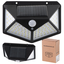Napelemes mozgás- és szürkületérzékelő lámpa 100 LED kültéri világítás