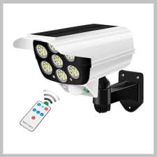  Napelemes mozgásérzékelős LED lámpa és álkamera távirányítóval QG-T08 megfigyelő kamera