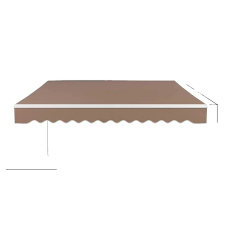  Napellenző, UV és vízálló, tartós alumínium keret, 3-2,5m kerti bútor