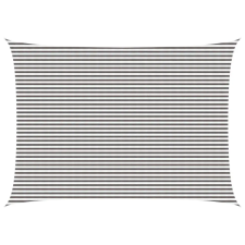  Napernyő Vászon Világosszürke és fehér 5 x 7 m HDPE kerti bútor