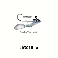 NapiKütyü 5db Jig Head szabadon álló szöges horog pergetőkanállal horgászkiegészítő