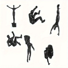 NapiKütyü 6 darabos sziklamászó szobor dekoráció