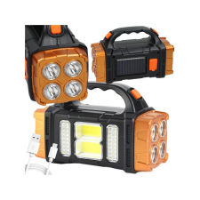 NapiKütyü Napelemes zseblámpa újratölthető LED COB fényerősségű lámpa és powerbank kültéri világítás