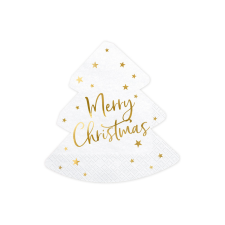 Napkins Christmas tree - Merry Christmas, 16x16.5cm (1 pkt / 20 pc.) asztalterítő és szalvéta