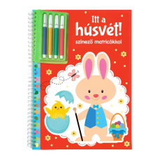 Napraforgó Kiadó Itt a húsvét - Színező matricákkal és filctollal gyermek- és ifjúsági könyv