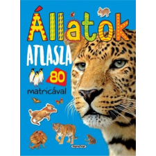 Napraforgó Könyvkiadó - Állatok atlasza 80 matricával gyermek- és ifjúsági könyv