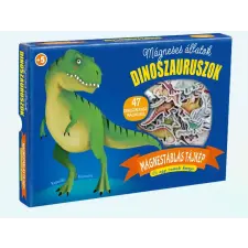 Napraforgó Könyvkiadó Mágneses állatok - Dinoszauruszok gyermek- és ifjúsági könyv