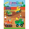Napraforgó Könyvkiadó Matricás járművek - Teherautók és munkagépek