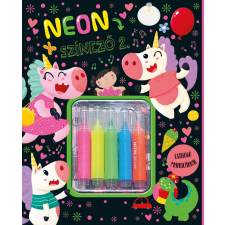 Napraforgó Neon színező 2. kreatív és készségfejlesztő
