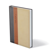  Naptár, tervező, A5, napi, TOPTIMER "Fashion", antracit-barna-bézs határidőnapló