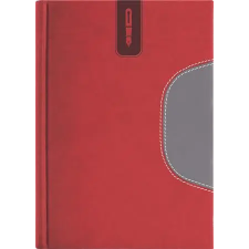  Naptár, tervező, B5, heti, DAYLINER "Memphis", piros-szürke naptár, kalendárium