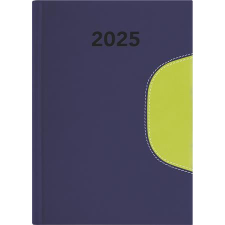  Naptár, tervező, B6, heti, DAYLINER "Memphis", kék-zöld naptár, kalendárium