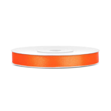 Narancssárga szaténszalag - 6 mm x 25 méter szalag, masni