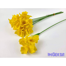 Nárcisz 3 fejes selyem szálas 37 cm - Napsárga dekoráció