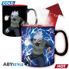 Naruto Shippuden bögre hőre változó -460ml- Kakashi/Itachi bögrék, csészék