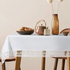  Nataly hímzett asztalterítő Fehér 140x180 cm lakástextília