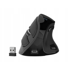 Natec Euphonie Pro Wireless RF + Bluetooth Ergonomikus Egér - Fekete (NMY-2291) egér