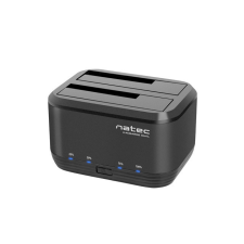 NATEC HDD DOKKOLÓ ÁLLOMÁS KANGAROO DUAL SATA USB 3.0 asztali számítógép kellék