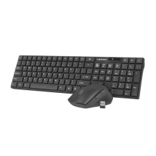 Natec Stingray Wireless Keyboard Combo Black US billentyűzet