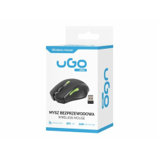 Natec UMY-1077 UGO wireless Optic mouse MY-04 1800 DPI, Black egér