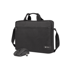 Natec Wallaroo 2 15,6 " Notebook táska Vezeték nélküli egérrel - Fekete (NTO-2051) számítógéptáska