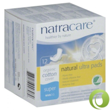 Natracare Bio Betét Szárnyas Super 12 db intim higiénia