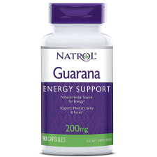Natrol Guarana 200 mg, 90 kapszula vitamin és táplálékkiegészítő