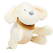 Nattou játék flanel 30cm Charlie, a kutya vanília plüssfigura