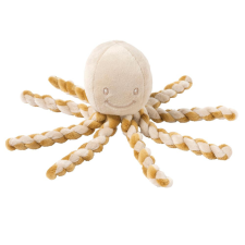 Nattou játék plüss 23cm Lapidou - Octopus karamell bébijáték kiságyra