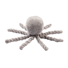 Nattou játék plüss 23cm Lapidou - Octopus Szürke bébiplüss