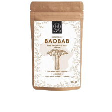 NATU Baobab BIO prášek 80 g vitamin és táplálékkiegészítő