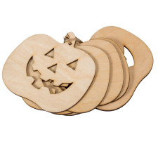  Natúr fa Halloween tök 8cm 5db-os dekorációs kellék
