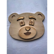  Natúr fa játék  - Maci fej kreatív és készségfejlesztő