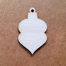  Natúr fa karácsonyfadisz. Mérete: 9 cm dekorációs kellék