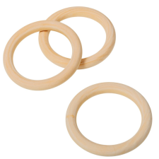  Natúr fa karika 7,5cm 3db-os dekorációs kellék