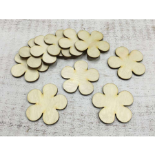  Natúr fa - Kerek szirmú virág 5cm 10db/csomag dekorációs kellék