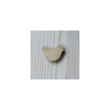 Natúr fa madár, mérete: 4x3 cm dekorációs kellék