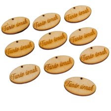  Natúr fa ovál tábla Tanár úrnak 4cm 10db-os dekorációs kellék