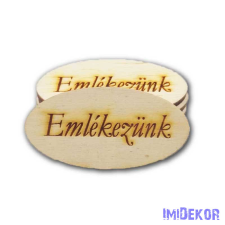 Natúr fa ovális kicsi 2,5x4cm - Emlékezünk dekorációs kellék
