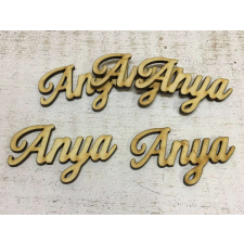 Natúr fa - "Anya" felirat 6,5cm 5db/csomag dekorációs kellék