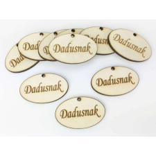 Natúr fa - "Dadusnak" ovál tábla 10db/csomag dekorációs kellék