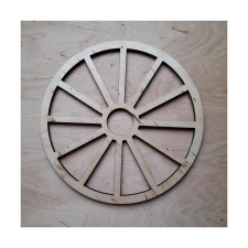  Natúr fa szekérkerék, mérete: 220x6 mm dekorációs kellék