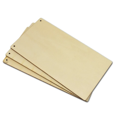 Natúr fa téglalap álló 3db/csomag 13x24,3cm dekorációs kellék