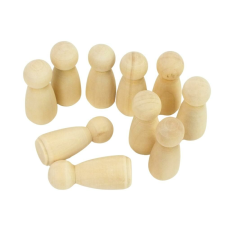  Natúr fabábu lány 1,8x4,4cm 10db/csomag játékfigura