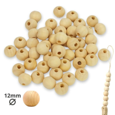 Natúr fagolyó 12mm 50db/cs dekorációs kellék