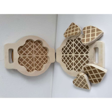  Natúr fajáték  - Gofrisütő konyhakészlet