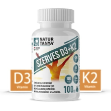  Natur Tanya – Szerves D3 és K2 vitamin 100db – tabletta vitamin és táplálékkiegészítő