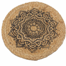  Natúr Tányéralátét - Juta 30cm - Mandala lakástextília