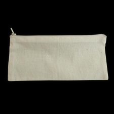  Natúr vászon ceruzatartó, mérete: 20x9 cm dekorációs kellék