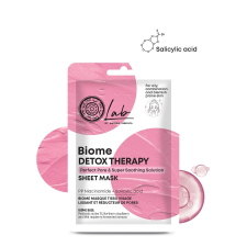 Natura Siberica Lab Biome Detox Therapy fátyolmaszk Niacinamid + Szalicilsav, 25 g arcpakolás, arcmaszk